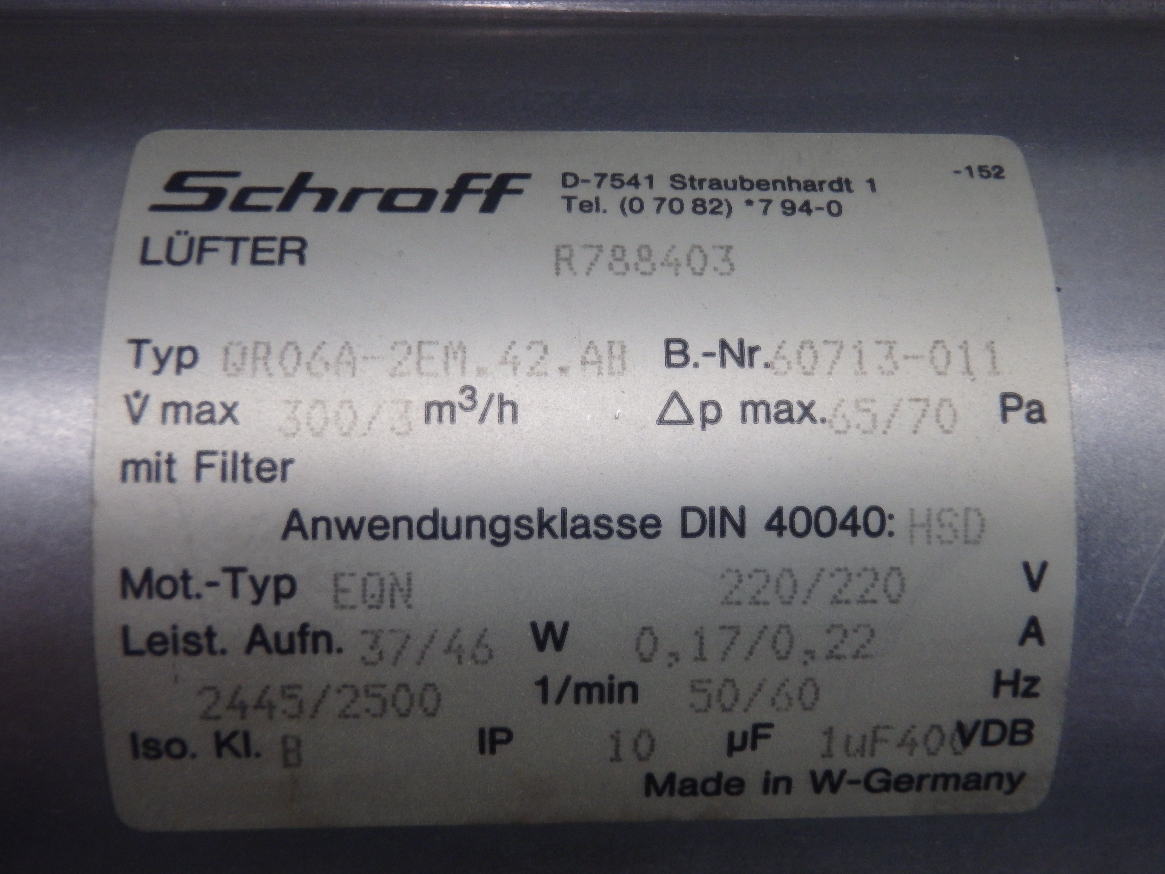 SCHROFF QR06A-2EM-42-AB