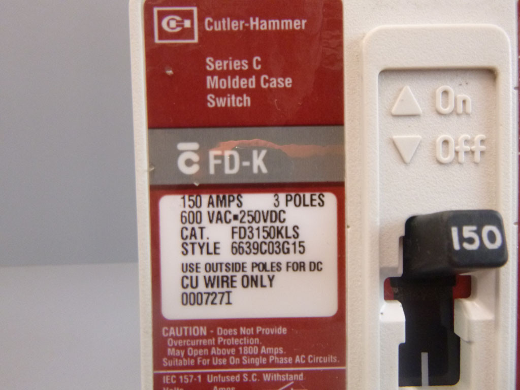 CUTLER-HAMMER FD3150KLS
