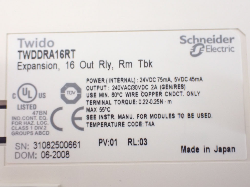 SCHNEIDER  TWDDRA16RT