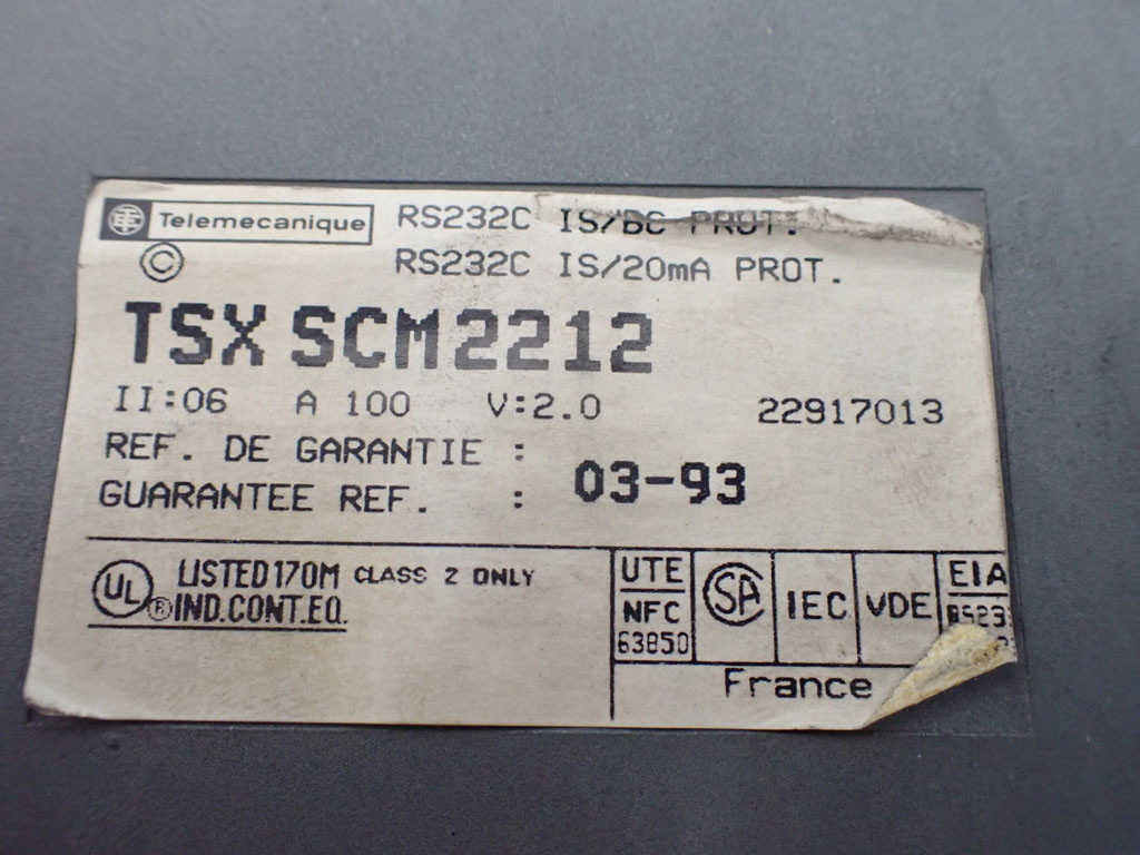 TÉLÉMÉCANIQUE  TSXSCM2212