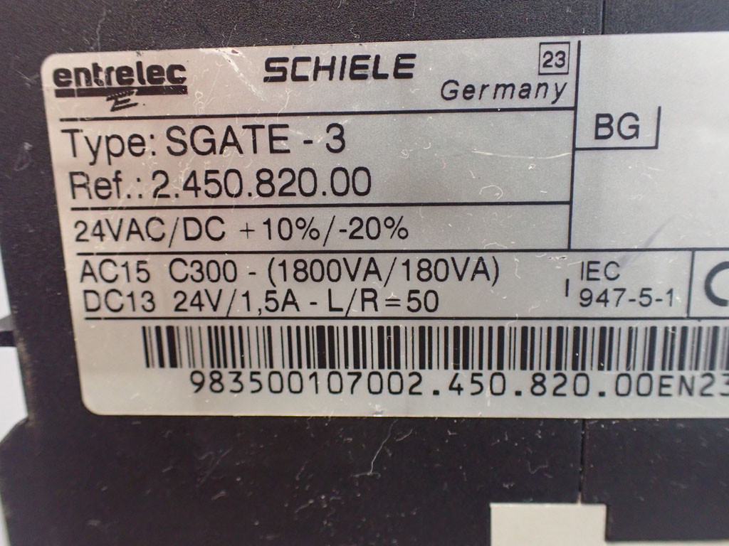 ENTRELEC SCHIELE SGATE-3