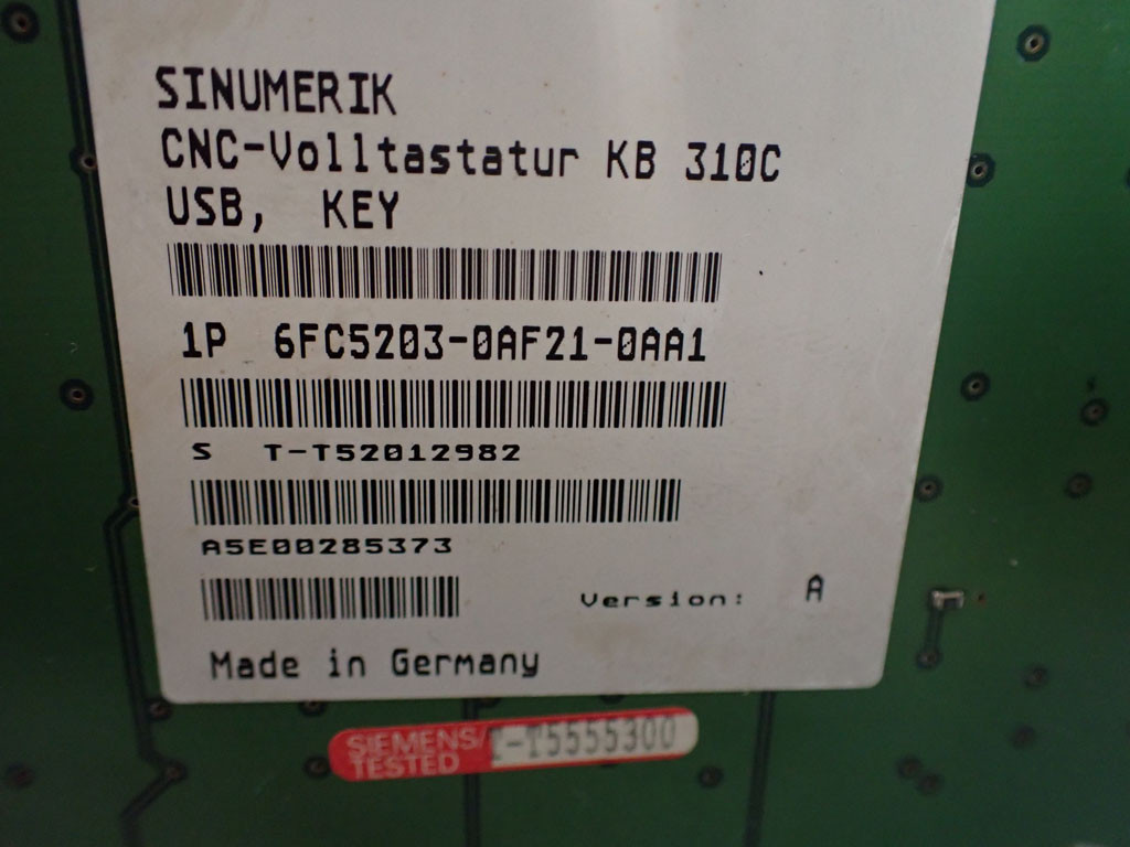 SIEMENS 6FC5203-0AF21-0AA1