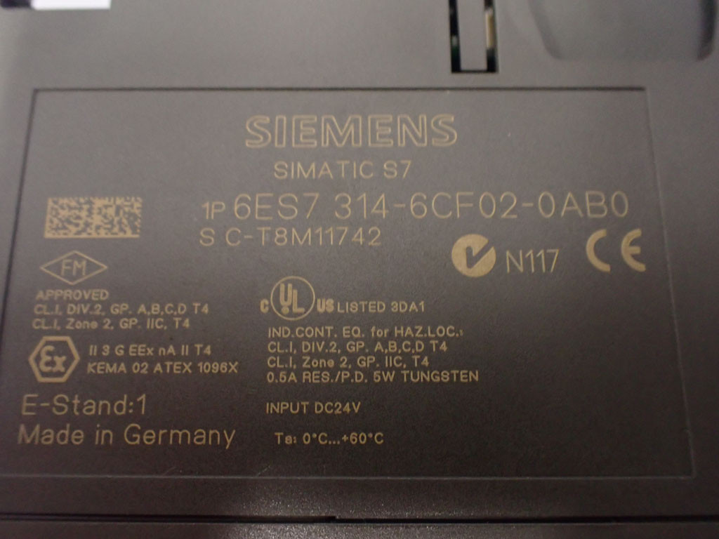 SIEMENS 6ES7314-6CF02-0AB0