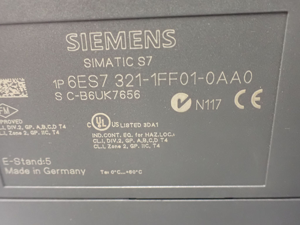 SIEMENS 6ES7321-1FF01-0AA0