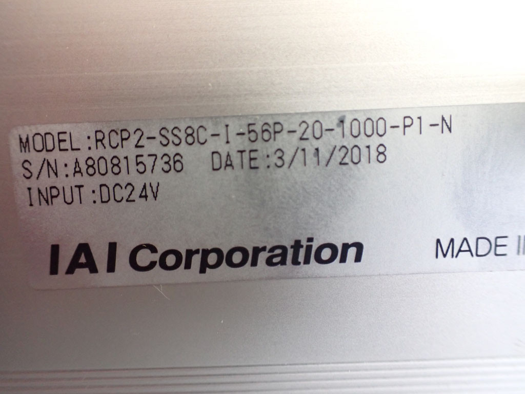 IAI CORPORATION RCP2-SS8C-I-56P-20-1000-P1-N