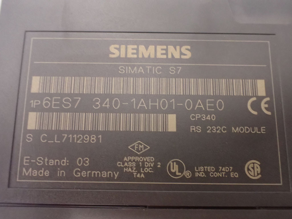 SIEMENS 6ES7340-1AH01-0AE0