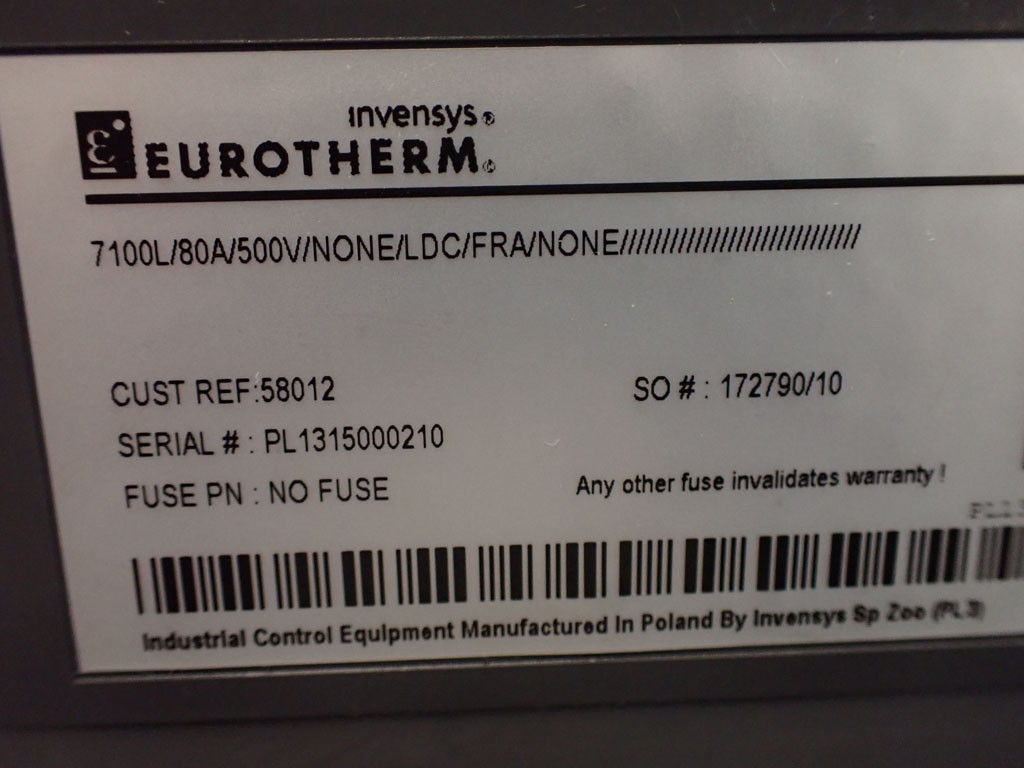 EUROTHERM 7100L/80A/500V/NONE/LDC/FRA/NONE