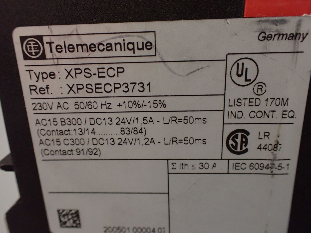 TÉLÉMÉCANIQUE  XPS-ECP3731