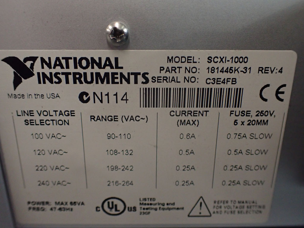 NATIONAL INSTRUMENTS 181445K-31