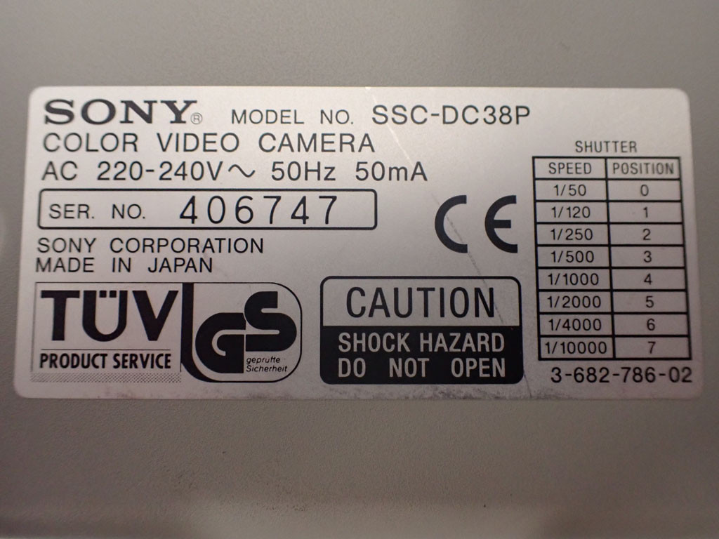 SONY SSC-DC38P