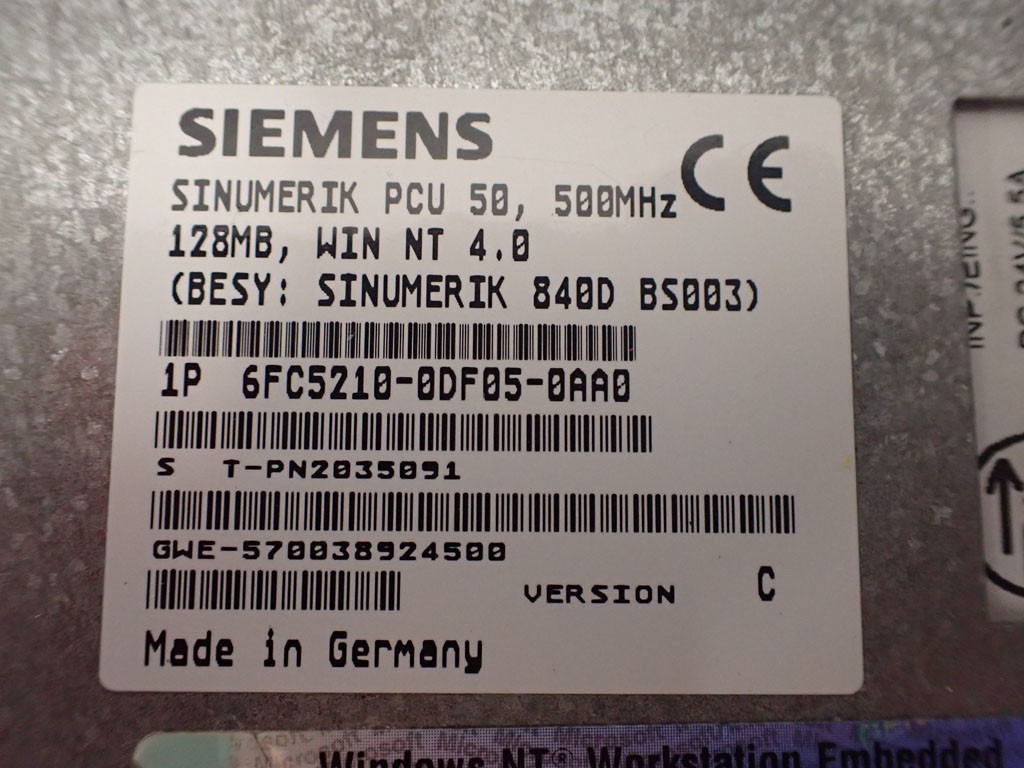 SIEMENS 6FC5210-0DF05-0AA0