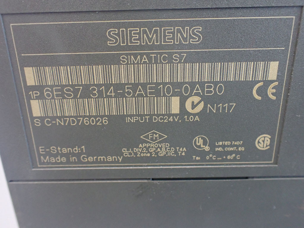 SIEMENS 6ES7314-5AE10-0AB0