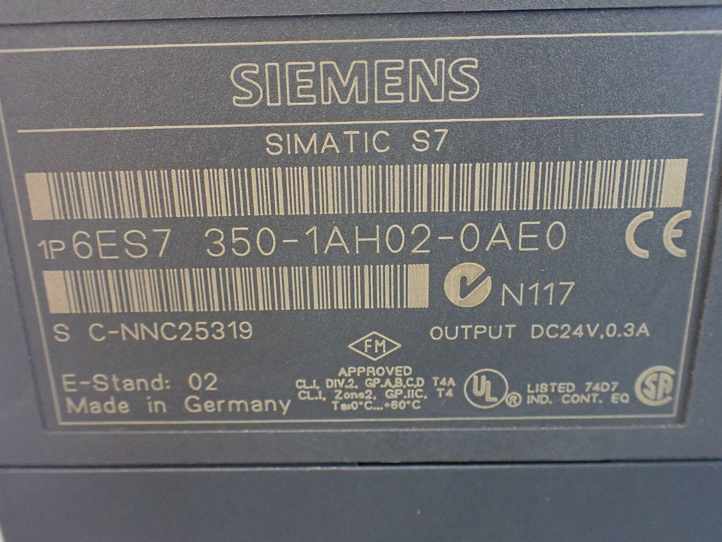 SIEMENS 6ES7350-1AH02-0AE0