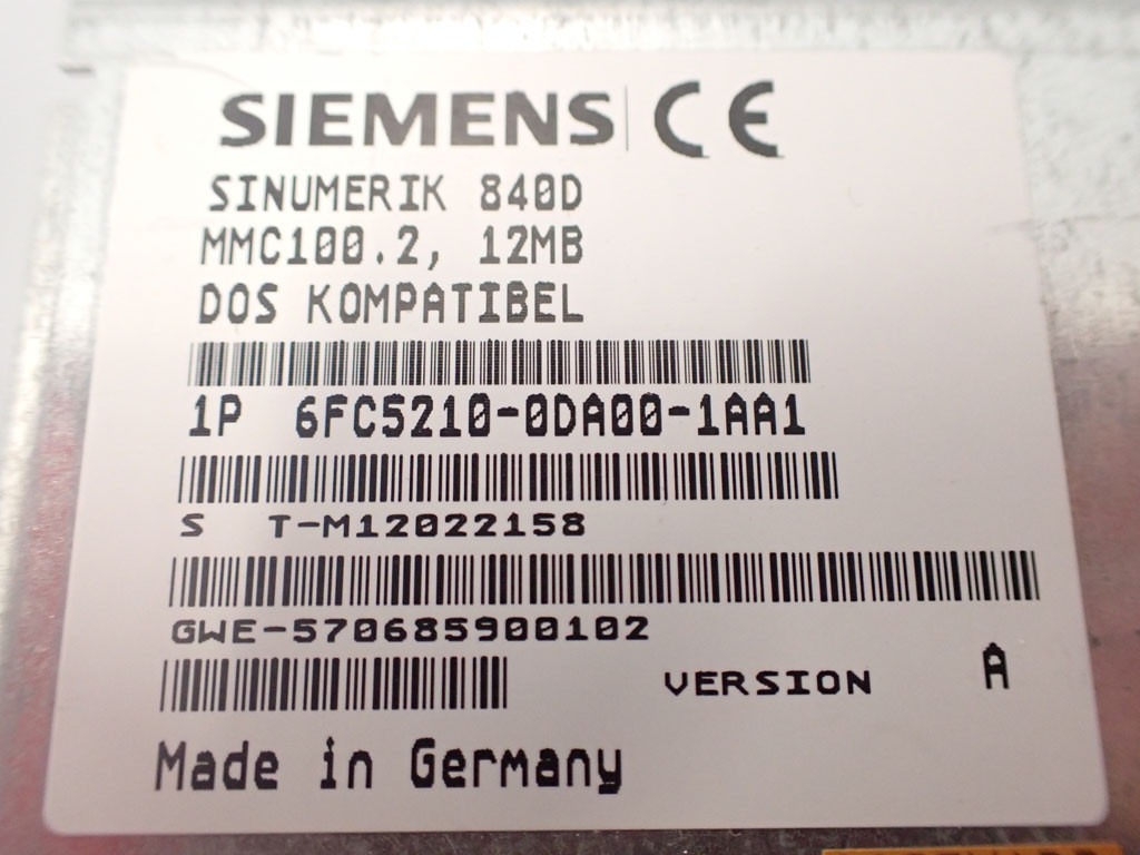 SIEMENS 6FC5210-0DA00-1AA1