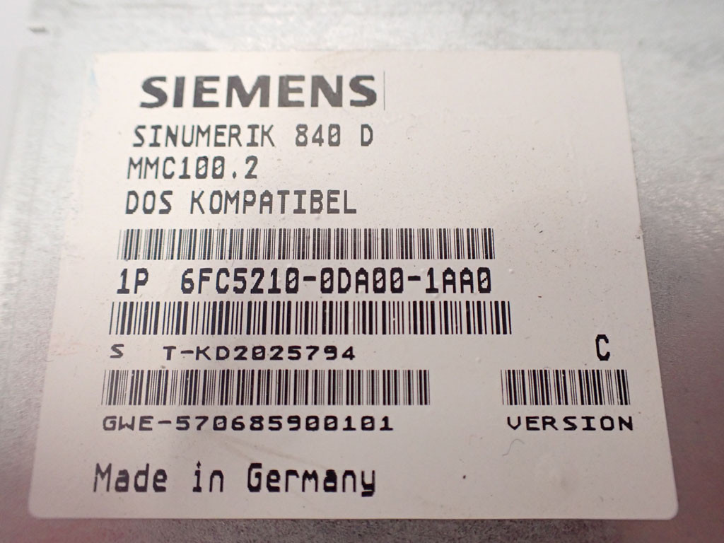SIEMENS 6FC5210-0DA00-1AA0