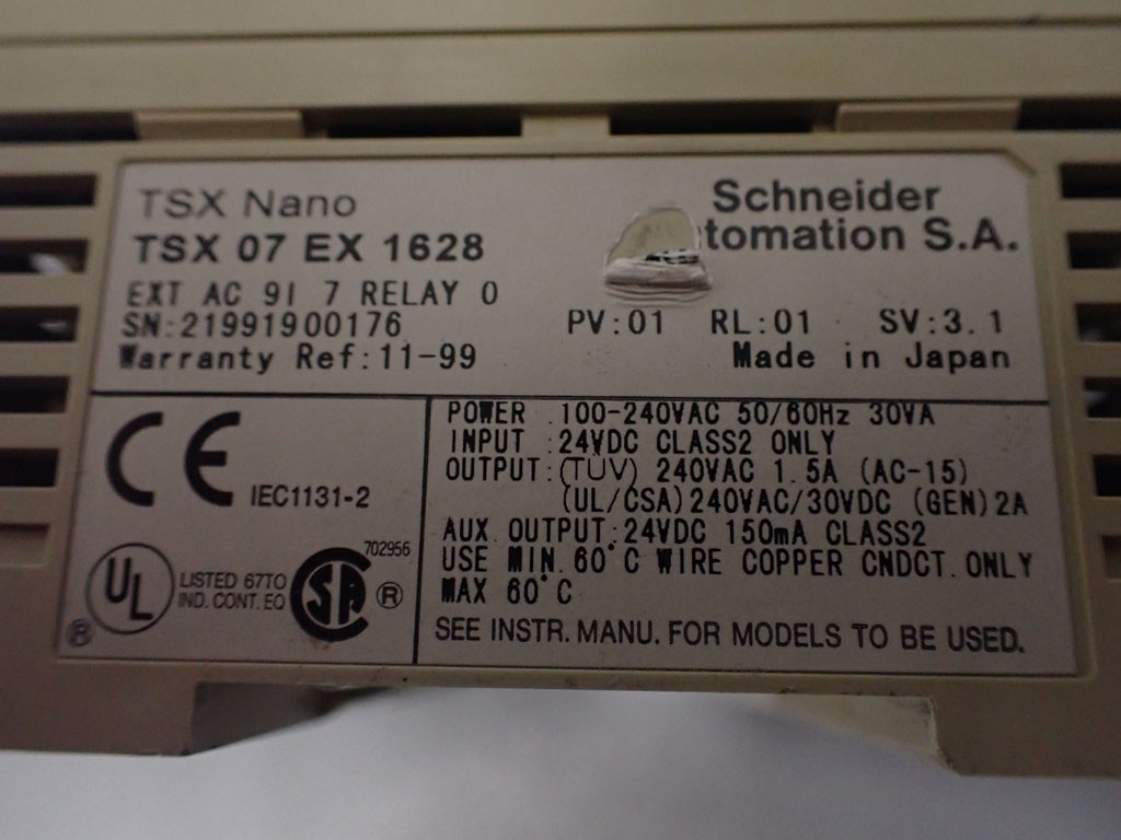 SCHNEIDER  TSX07EX1628