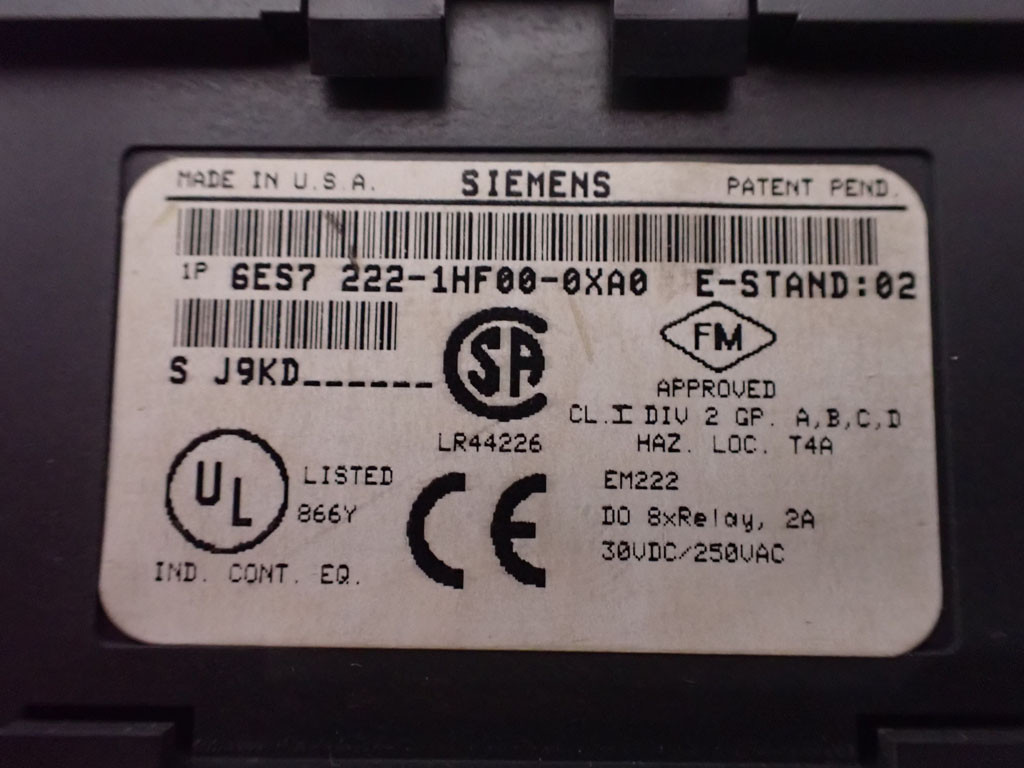 SIEMENS  6ES7222-1HF00-0XA0