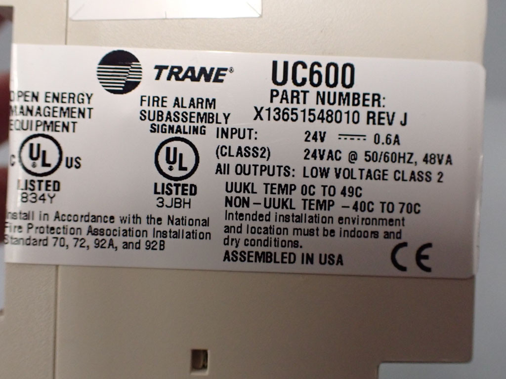 TRANE UC600