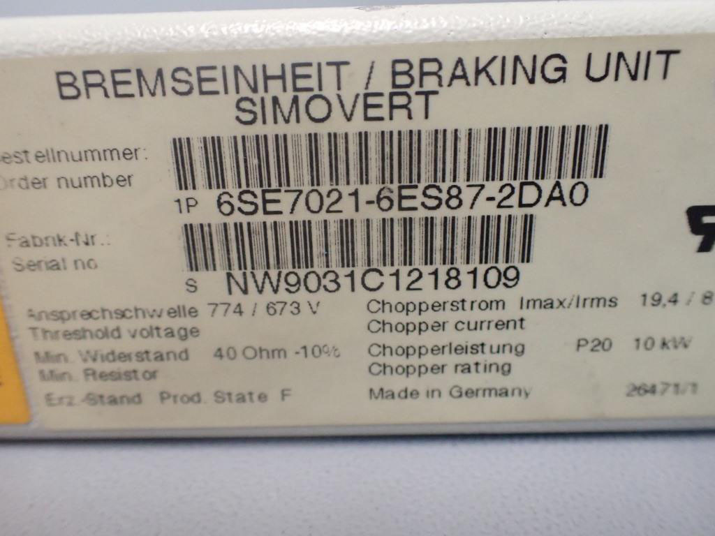 SIEMENS 6SE7021-6ES87-2DA0