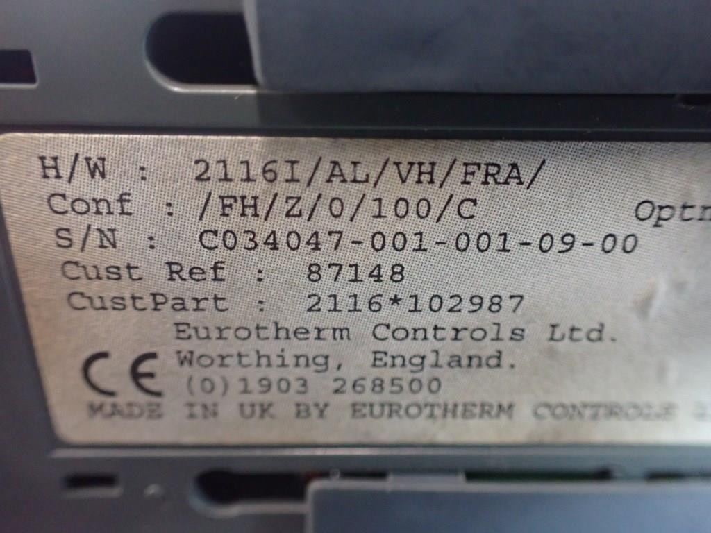 EUROTHERM 2116I/AL/VH/FRA/FH/Z/0/100/C