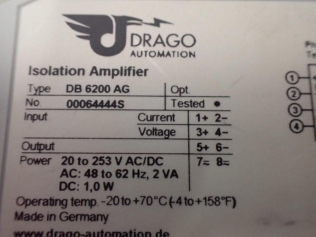 DRAGO AUTOMATION DB6200AG
