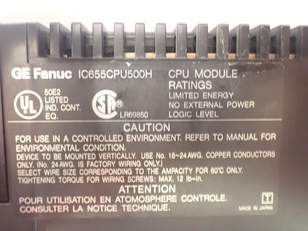 GE FANUC IC655CPU500H