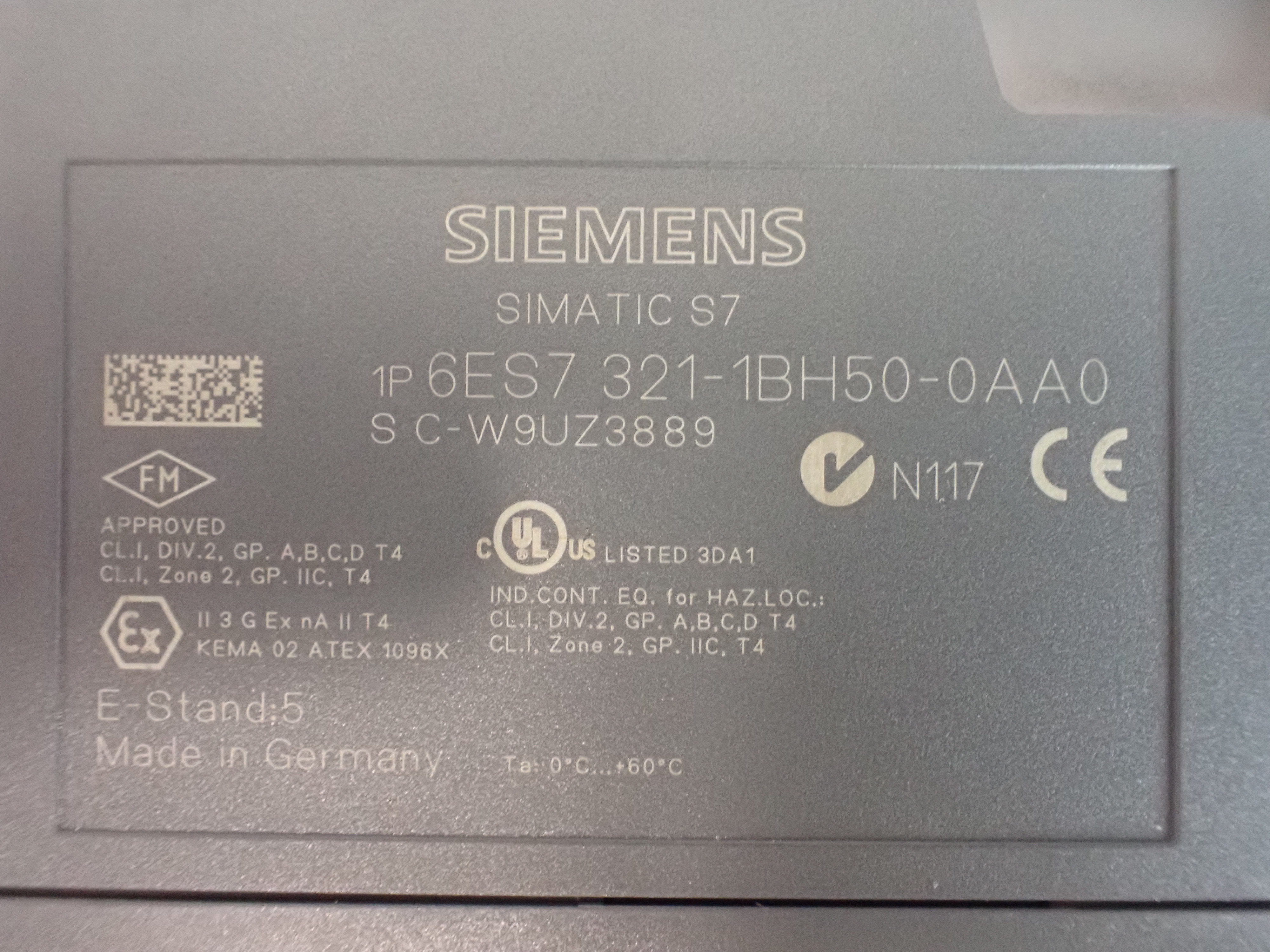 SIEMENS 6ES7321-1BH50-0AA0