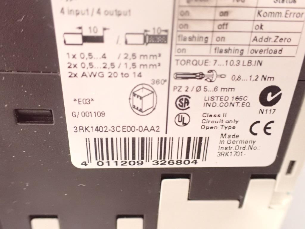 SIEMENS  3RK1402-3CE00-0AA2