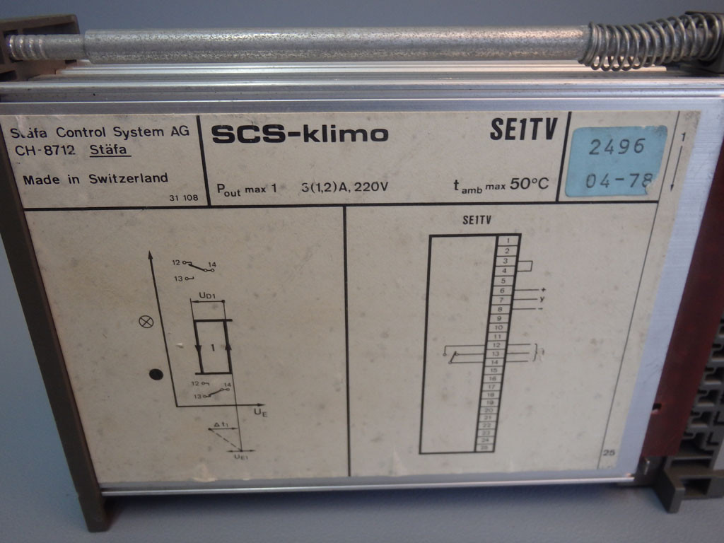 STAEFA CONTROL SYSTEM SE1TV
