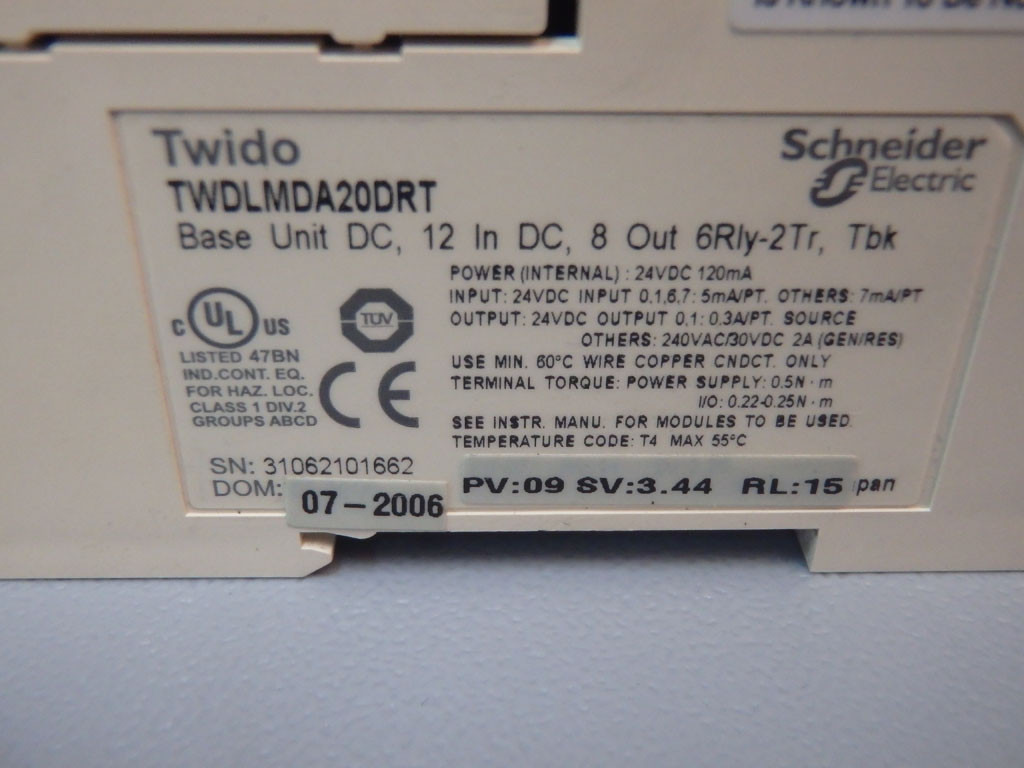 TÉLÉMÉCANIQUE  TWDLMDA20DRT