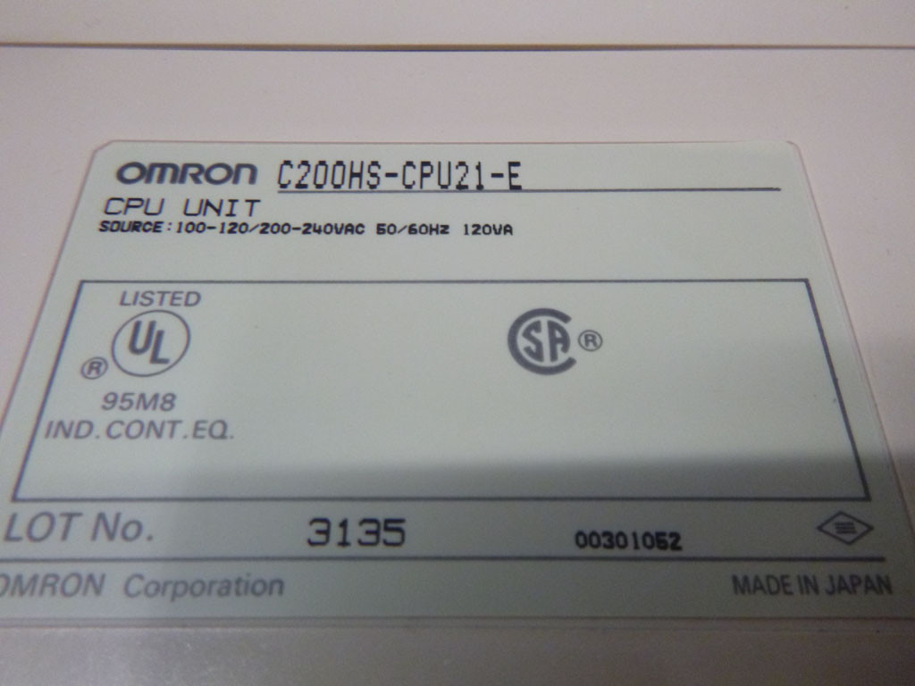 OMRON C200HS-CPU21-E