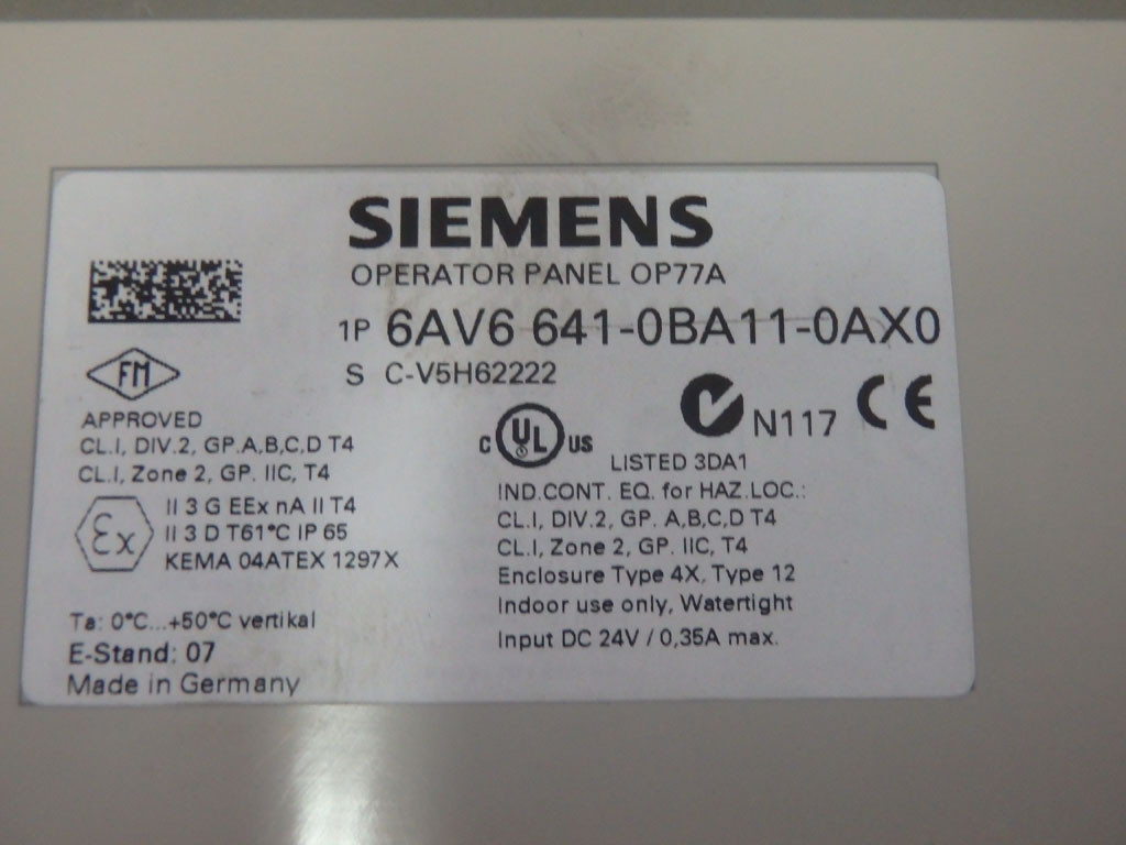 SIEMENS 6AV6641-0BA11-0AX0