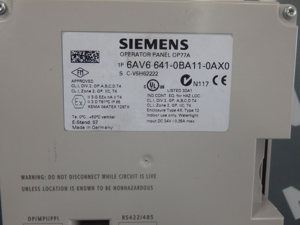 SIEMENS 6AV6641-0BA11-0AX0