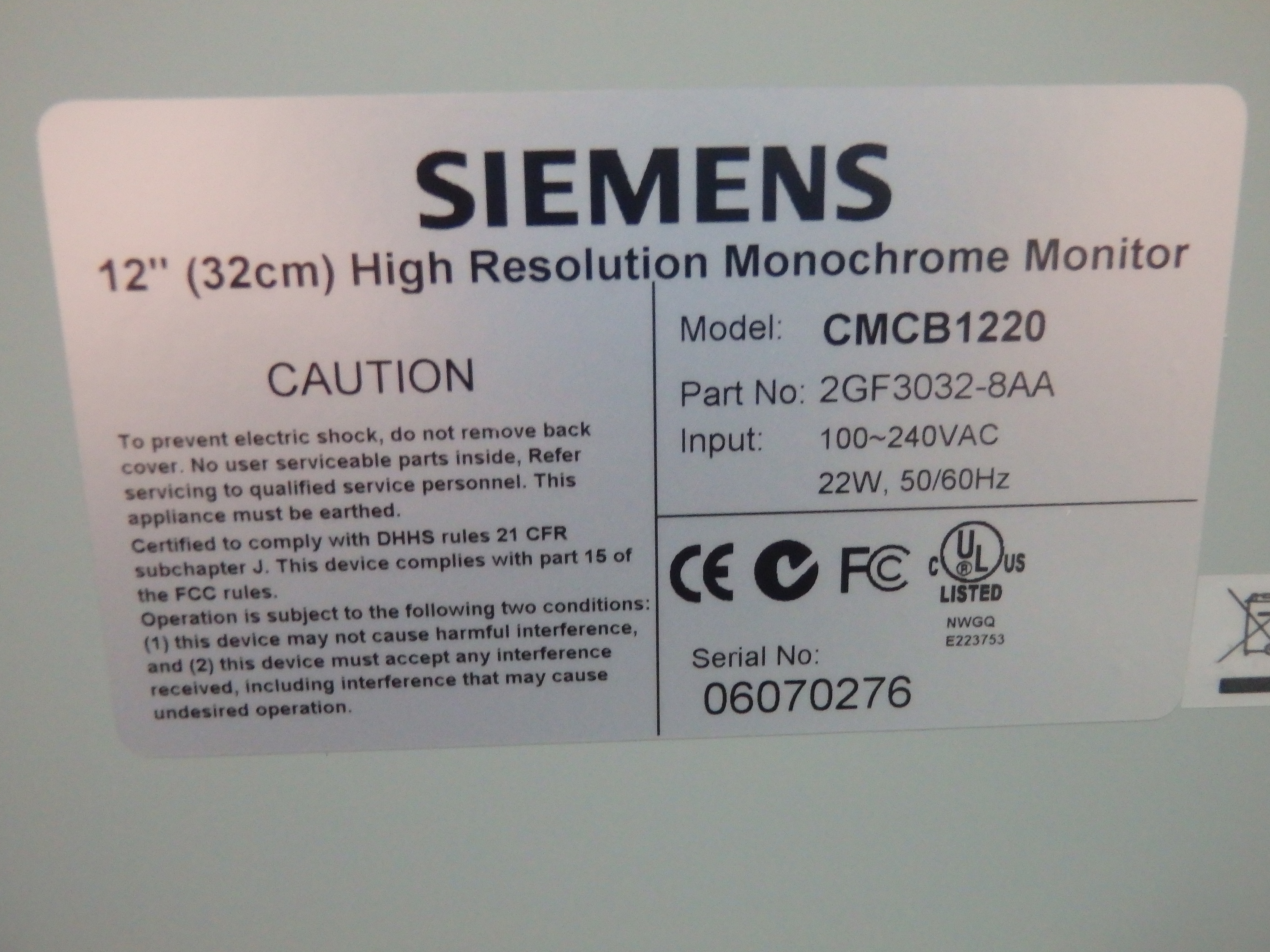 SIEMENS CMCB1220