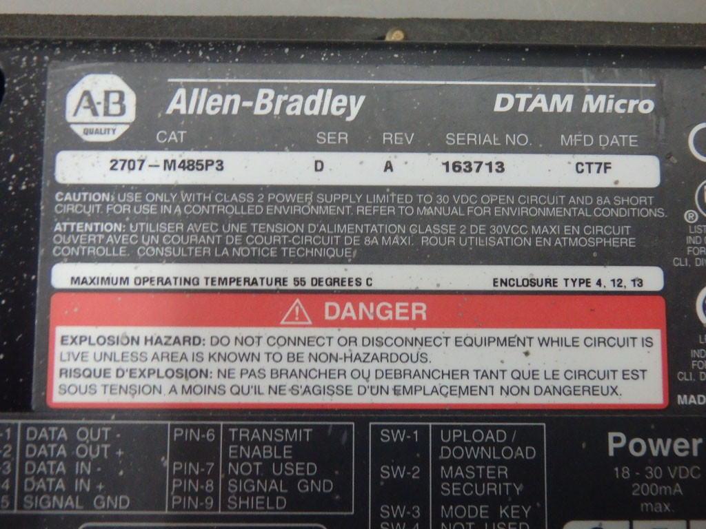 ALLEN-BRADLEY 2707-M485P3