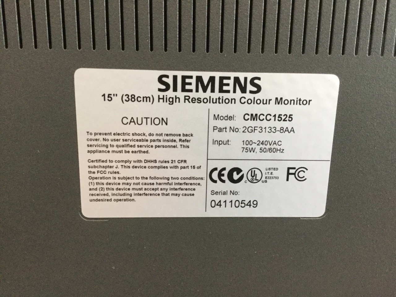 SIEMENS CMCC1525