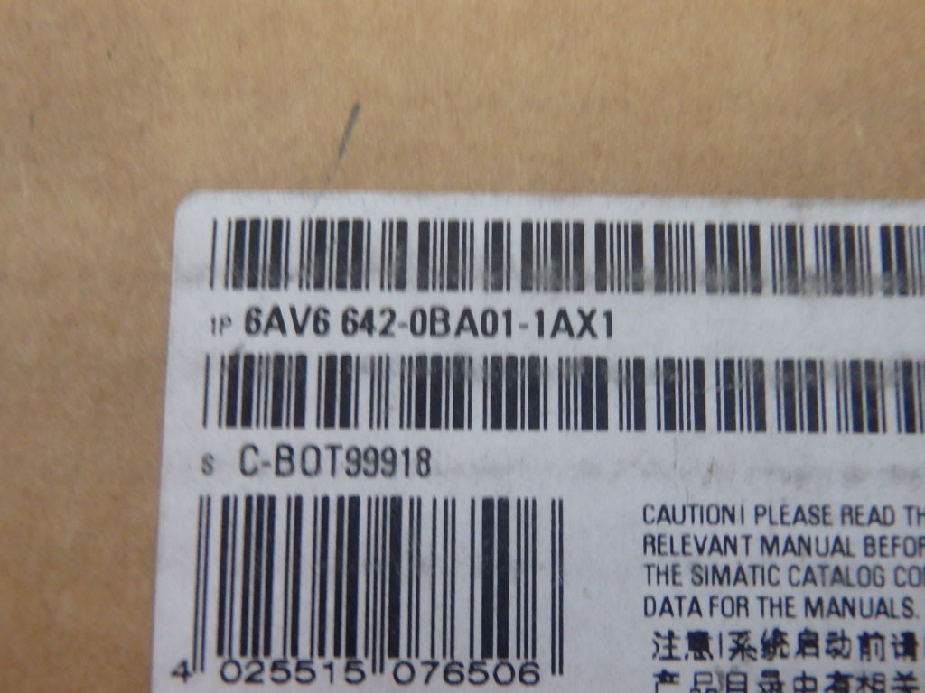 SIEMENS 6AV6642-0BA01-1AX1