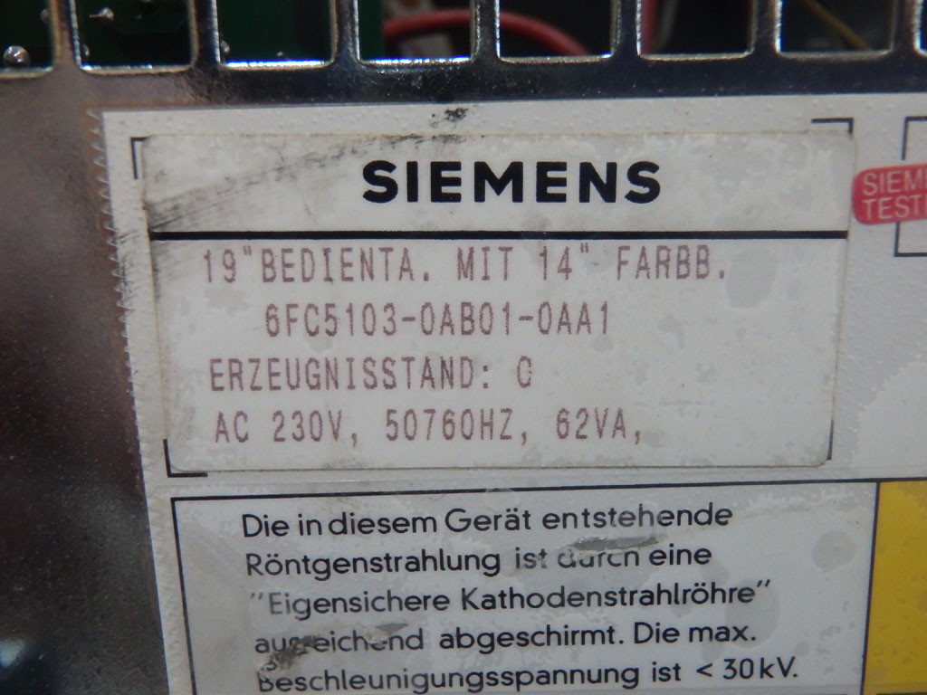 SIEMENS 6FC5103-0AB01-0AA1