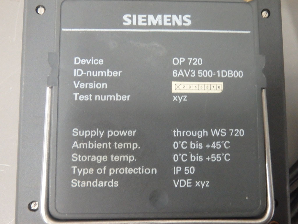SIEMENS 6AV3500-1DB00