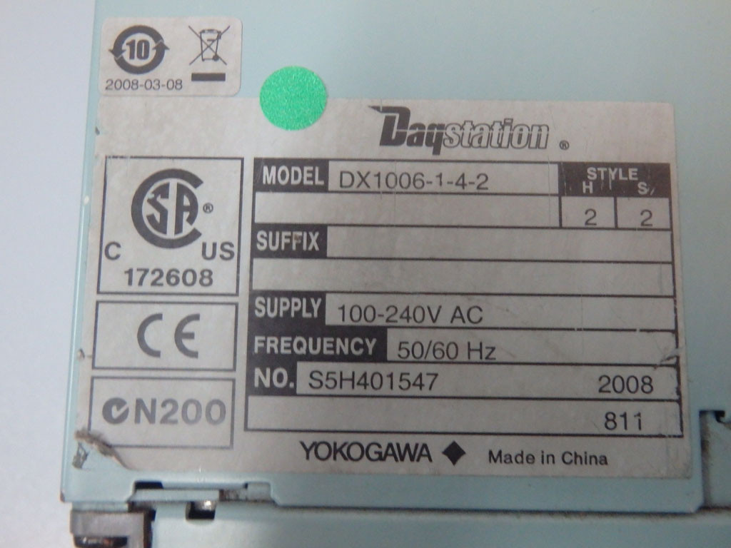 YOKOGAWA DX1006-1-4-2