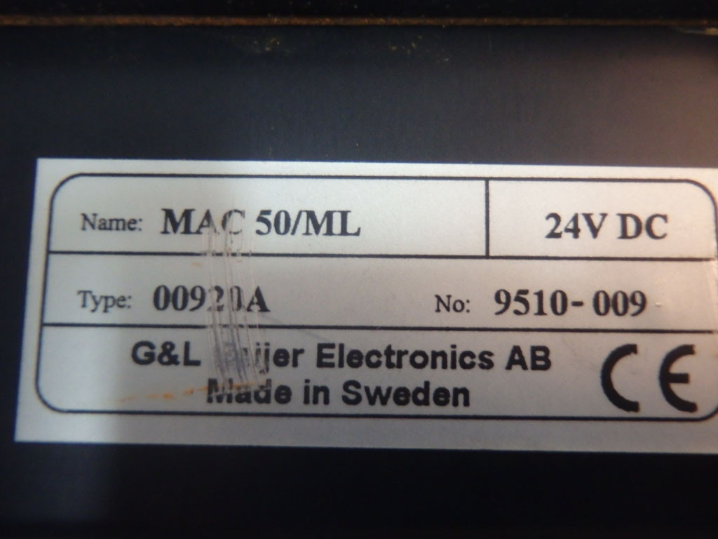 G&L BEIJER ELECTRONICS 00920A