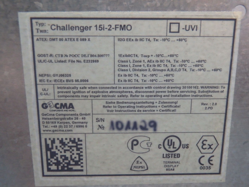 GECMA CHALLENGER15I-2-FMO