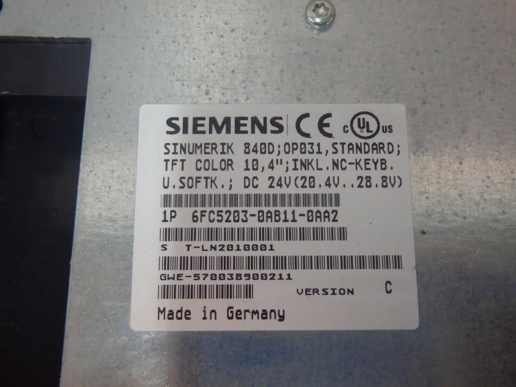 SIEMENS 6FC5203-0AB11-0AA2