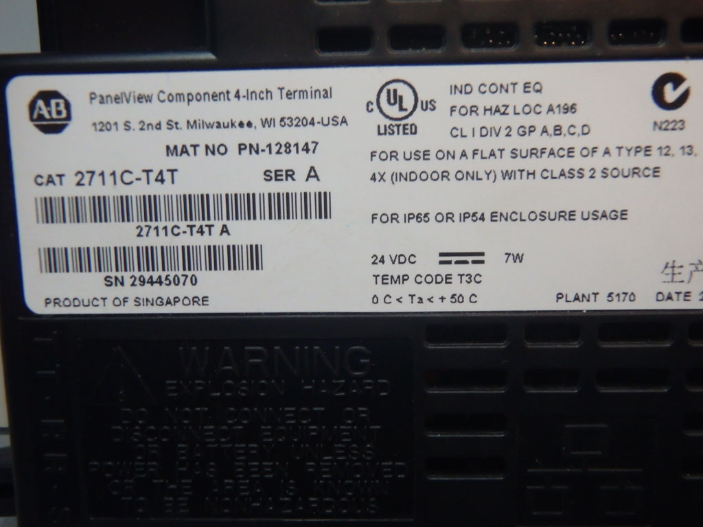 ALLEN-BRADLEY 2711C-T4T