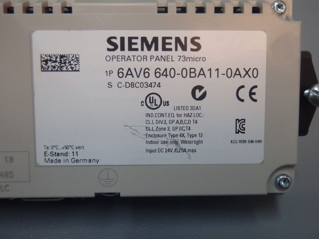 SIEMENS 6AV6640-0BA11-0AX0