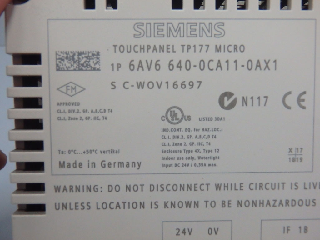 SIEMENS 6AV6640-0CA11-0AX1