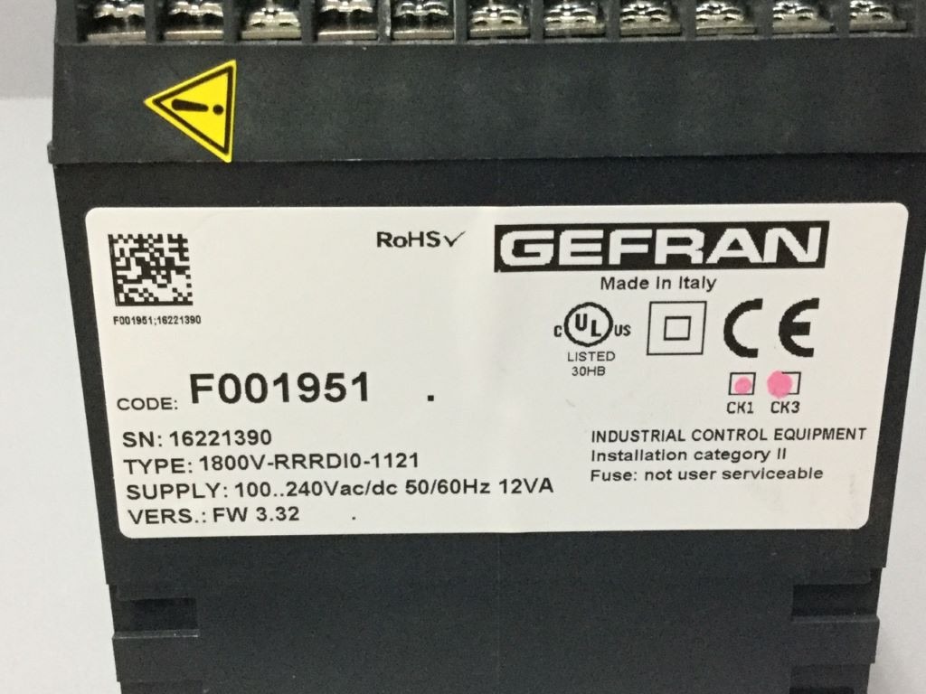 GEFRAN 1800V-RRRD10-1121
