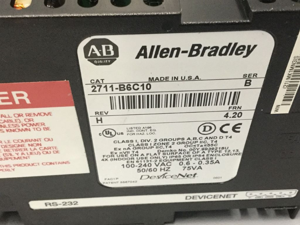 ALLEN-BRADLEY 2711-B6C10