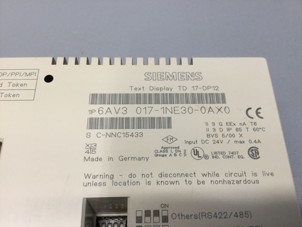 SIEMENS 6AV3017-1NE30-0AX0