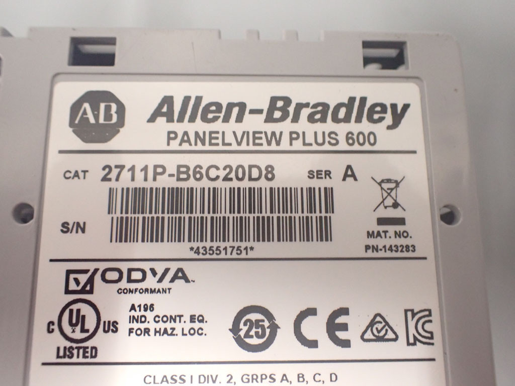 ALLEN-BRADLEY 2711P-B6C20D8